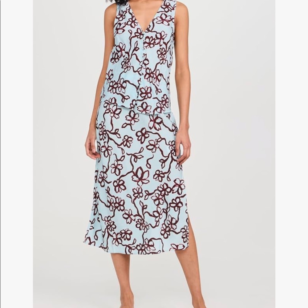 Madewell the Layton midi slip skirt